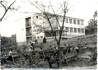 1961 Izgradnja Skolske ulice- bedem 1965
